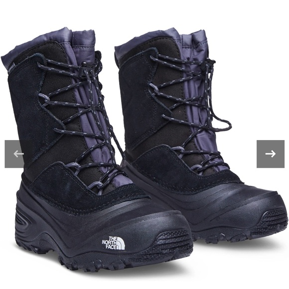 Alpenglow V Waterproof Boots - Youth, Color:
TNF Black - Vanadis Grey, Size 2 - Picture 11 of 14